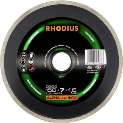 Disque à tronçonner diamanté 150 mm ALPHAline DG50 coupe précise pour carrelage et céramique.
