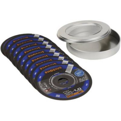Rhodius XT67 210743 Disque à tronçonner extra fin 125 mm lot de 10 pour acier