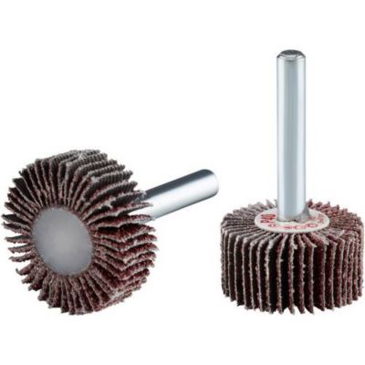 Roue à lamelles sur tige Rhodius 30 mm grain 40 pack de 10 pour inox et acier