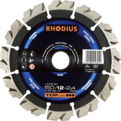 Rhodius LD300 Topline disque diamanté 150 mm alésage 22 23 mm 1 pièce