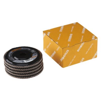 Rhodius Pack de 5 Disque à lamelles TOPLINE LGA ALU PACK 125 X 22 23mm Grain