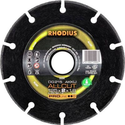 Disque à tronçonner diamanté 125 mm DG215 ACCU coupe humide et sèche alésage 22 23 mm