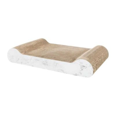 Griffoir carton TRIXIE XXL 64 x 11 x 37 cm gris clair pour chat