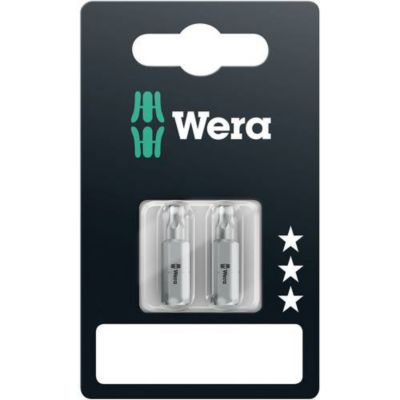 Set 3 embouts Torx T10 T15 T20 Wera 05073375001 acier à outils allié extra rigide 25 mm 14"