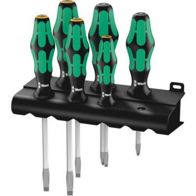 Wera Jeu de Tournevis Lame 6 Pans 6 Pièces