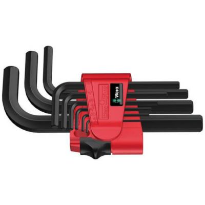 Wera 950/9 BM N jeu de 9 clés mâles coudées métriques 1,5 à 10 mm.