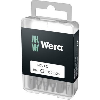 Coffret dembouts Torx WERA 8671 Z 10 pièces Type TX 20