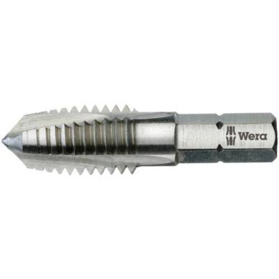 Taraud métrique M3 Wera 844 coupe à droite HSS emmanchement hexagonal 14" longueur 33 mm