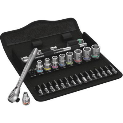 Wera coffret cliquet 14 et douilles 28 pièces