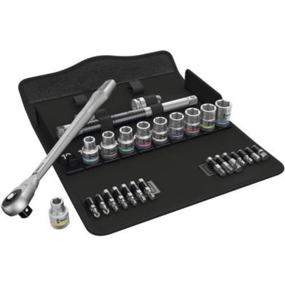 Wera Coffret clé à cliquet et douilles 28 pièces
