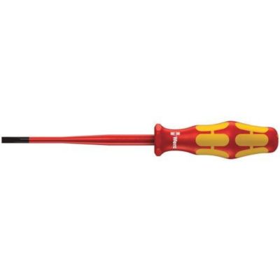 Wera 160iSS Tournevis VDE fente 0 8 x 4 x 100 mm poignée Kraftform multicomposant Plus