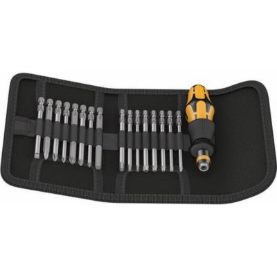 WERA Jeu 17 embouts long + porte embouts