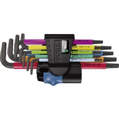 Jeu De Clés Torx 967/9 Tx Multicolour Hf 1, 9 Pièces - Wera - 05024179001