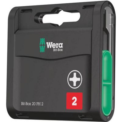 WERA Embout PH2 20 unités 25 mm