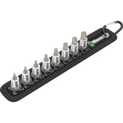 Jeu de douilles embouts 8 pièces Wera emmanchement 14" 6 3 mm longueur 28 mm