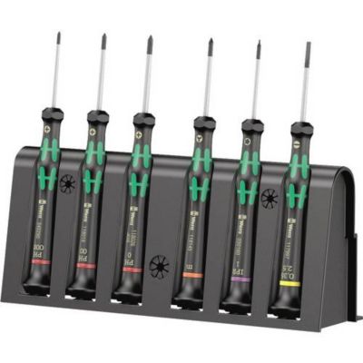 Jeu de tournevis Wera Micro 20506 pour électronique et mécanique de précision 6 pièces