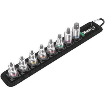 Wera Zyklop Belt B Imperial Jeu de 9 douilles embouts 38" 10 mm avec sangle porte outils