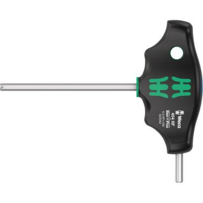 Wera 454 HF tournevis à poignée transversale Hex plus ouverture 5 mm lame 100 mm longueur totale 118 mm