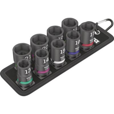 Wera jeu de 9 douilles 6 pans 12