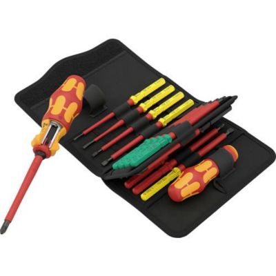 Wera 05006618001 Kraftform Kompakt VDE 17 pièces jeu de tournevis avec lames interchangeables
