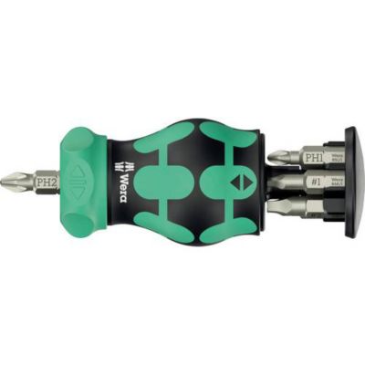 Wera Kompakt Stubby Magazin RA 4 2025 Porte embout Stubby universel 6 embouts 6x25 mm
