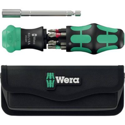 Wera Kraftform Kompakt 28 RA mit Tasche Tournevis porte embouts 14