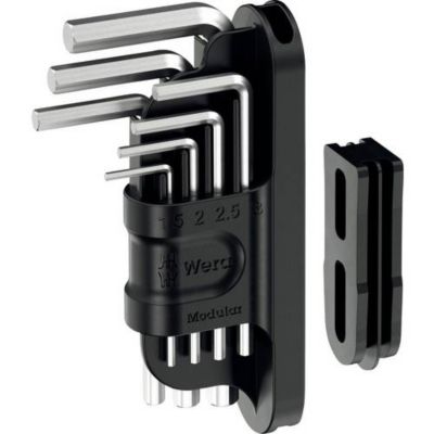 Wera Tool Check Modular jeu de clés mâles coudées 6 pans intérieurs 7 pièces chromé