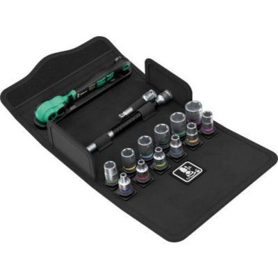 Wera 8100 SA 13 Zyklop Comfort Cliquet 14" 6 3 mm set métrique 15 pièces