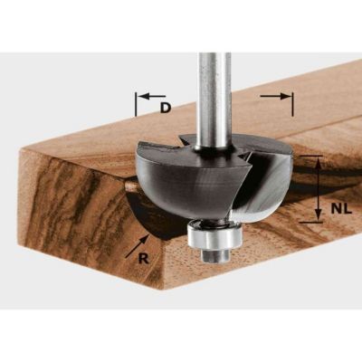 Tête de fraisage Festool Fraise à gorge creuse HW S8 D31 7R9 5 KL - vue 2