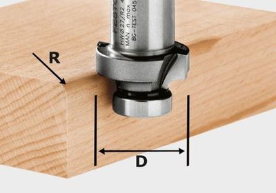 Fraise à moulurer HW R4 OFK 500 27 mm R4 compatible OF 2200
