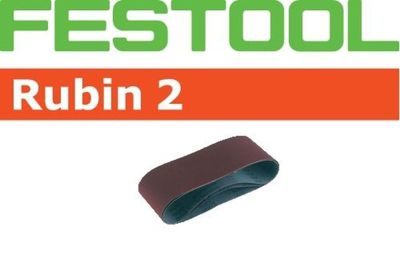 Boîte de 10 bandes abrasives Rubin 2 620 x 105 mm P40 FESTOOL ponçage bois