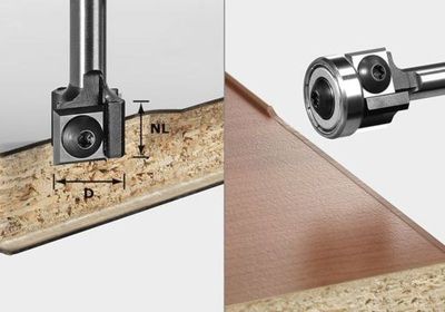 Festool Coupe bordure bois deux flûtes 19 mm - vue 3