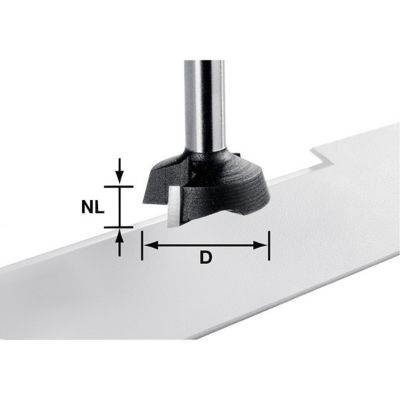 Fraise à surfacer FESTOOL S8 HW OFK D 28 mm NL 7 mm GL 40 mm