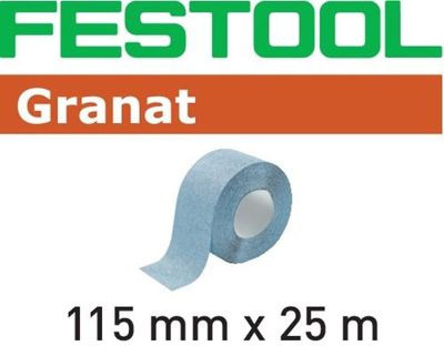 Abrasif rouleau GRANAT 115 mm x 25 P220 rouleau économique 201110