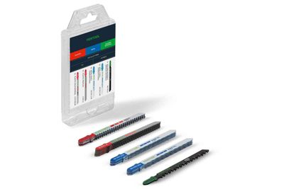 Jeu de lames de scie sauteuse STS Sort 21 pièces T shank pour plastique métal et matériaux de construction 578072