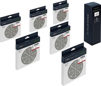 Pack abrasif Granat D150 48 GR Set + gourde FESTOOL 578131