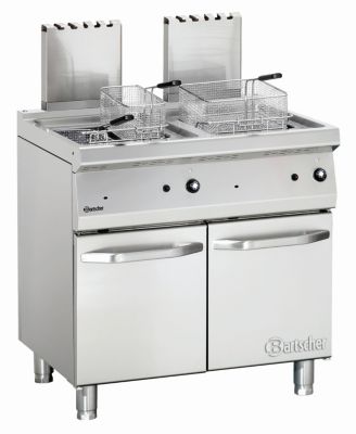 Friteuse à gaz - 700 mm - 2 x 23 Litres - 30 kW - Bartscher