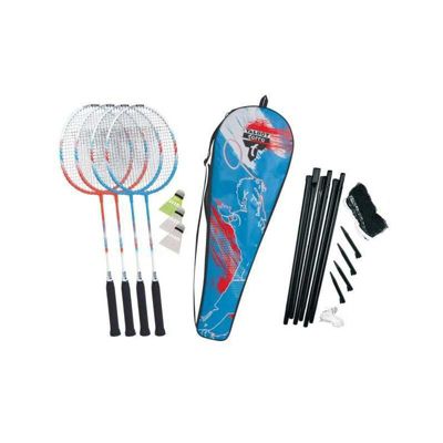 Set badminton TALBOT TORRO 4 Fighter 4 raquettes filet volants sac