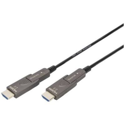 Digitus 4k – Câble Fibre Optique Hybride Hdmi Aoc Avec 20m Connecteur Amovible Noir - vue 2