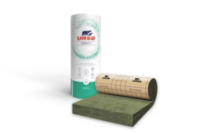 Panneau roulé laine de verre Murs URSA Serenity 5,4 x 1,2 m Ép. 7,5 cm R. 2,30 m².K/W