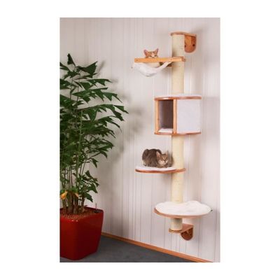 Kerbl Arbre a chats mural Dolomit 168 cm Blanc 81500