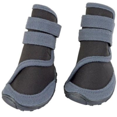 Bottes chien KERBL Active XL gris noir caoutchouc synthetique fermeture scratch