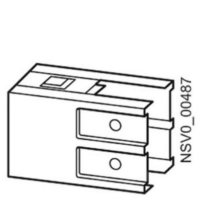 Flasque de finition Siemens BVP:043977 pour rail de distribution 160 165 mm