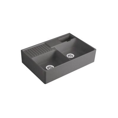 Evier cuisine VILLEROY ET BOCH Tradition CeramicPlus avec vidage automatique