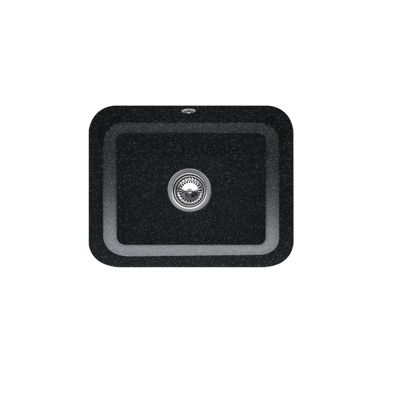 Evier 1 bac VILLEROY ET BOCH Cisterna 60C Chromite CeramicPlus avec vidage manuel