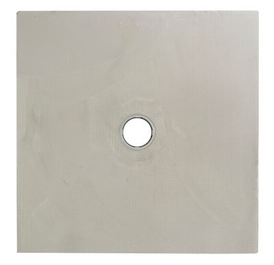 Receveur de douche à  carreler gris Qboard Liquid 90 x 90 cm
