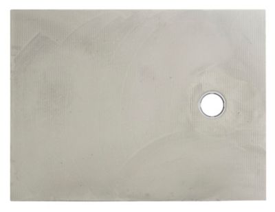 Receveur de douche à  carreler rectangulaire gris Qboard Liquid 90 x 120 cm
