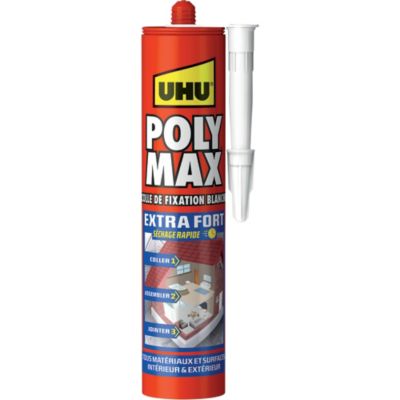 Colle mastic extra forte UHU blanc 425g