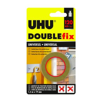 Adhésif Doublefix Universel 1 5 19 Mm Uhu Le Ruban Adhésif