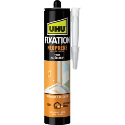 Colle de fixation néoprène UHU beige cartouche 350g
